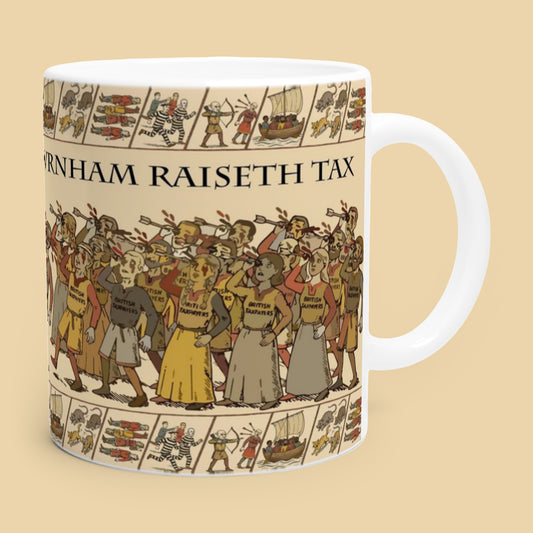 The Birmingham Tapestry: Here Burnham Raiseth Tax Mug