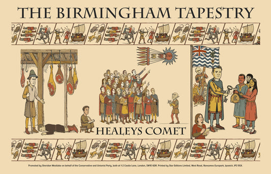 The Birmingham Tapestry: Healeys Comet Tea Towel