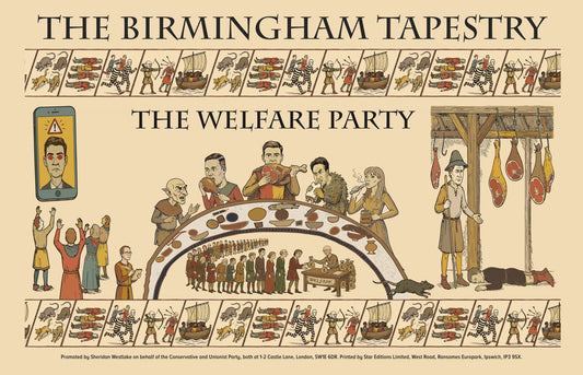 The Birmingham Tapestry: The Welfare Party Tea Towel