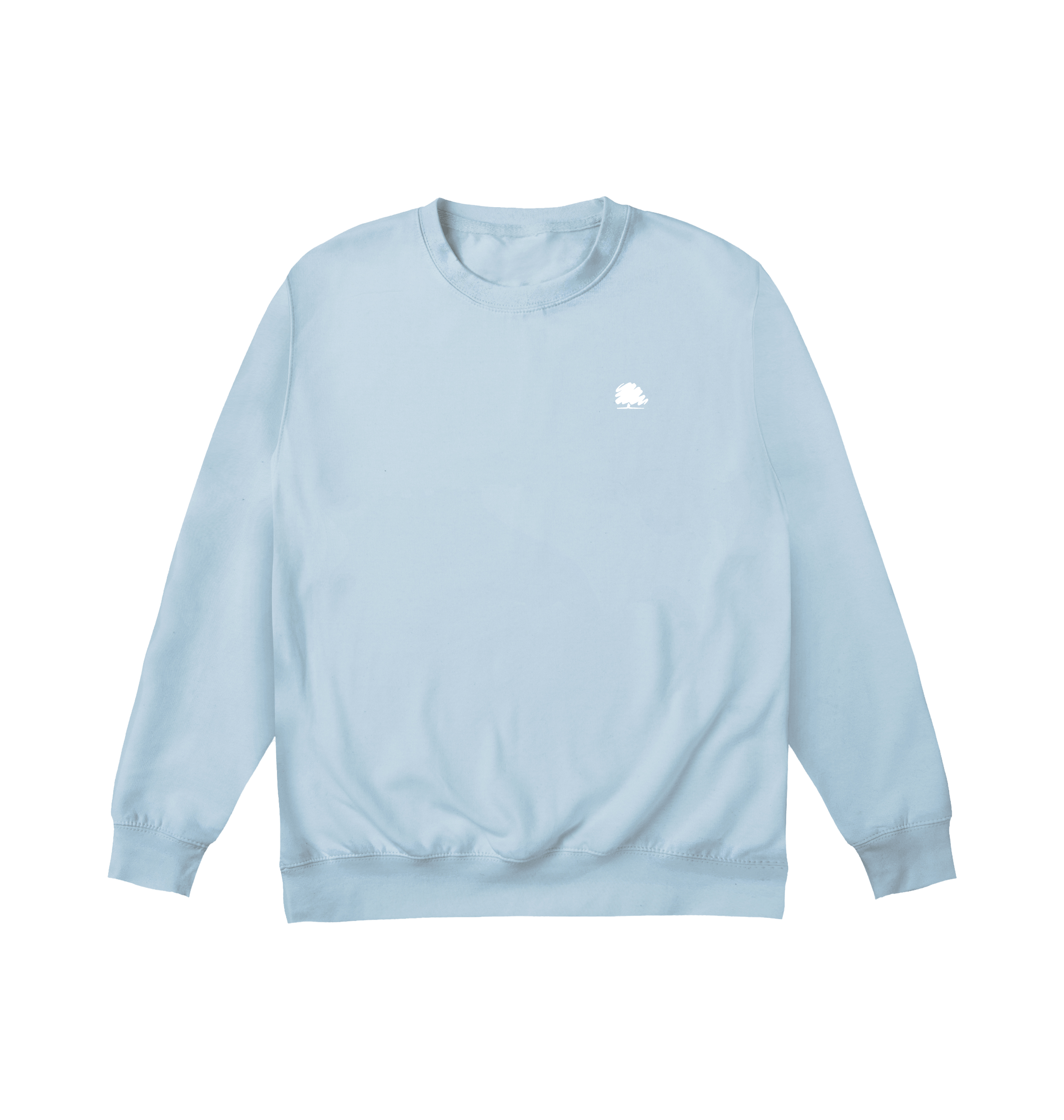 Sky Blue Printed Sweater Front