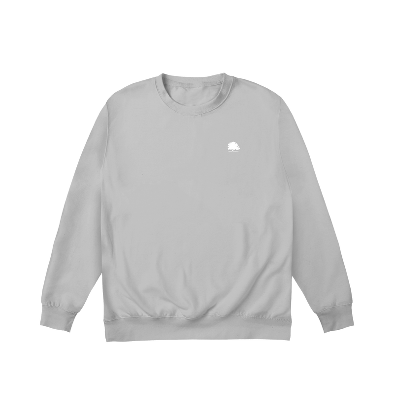 Moondust Grey Printed Sweater Front