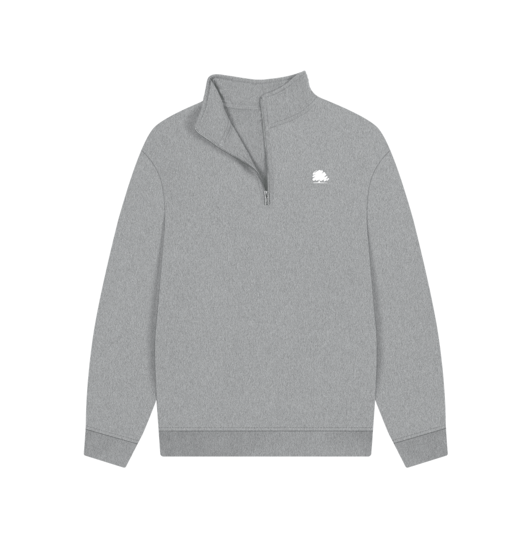 Athletic Grey Printed Sweater Front