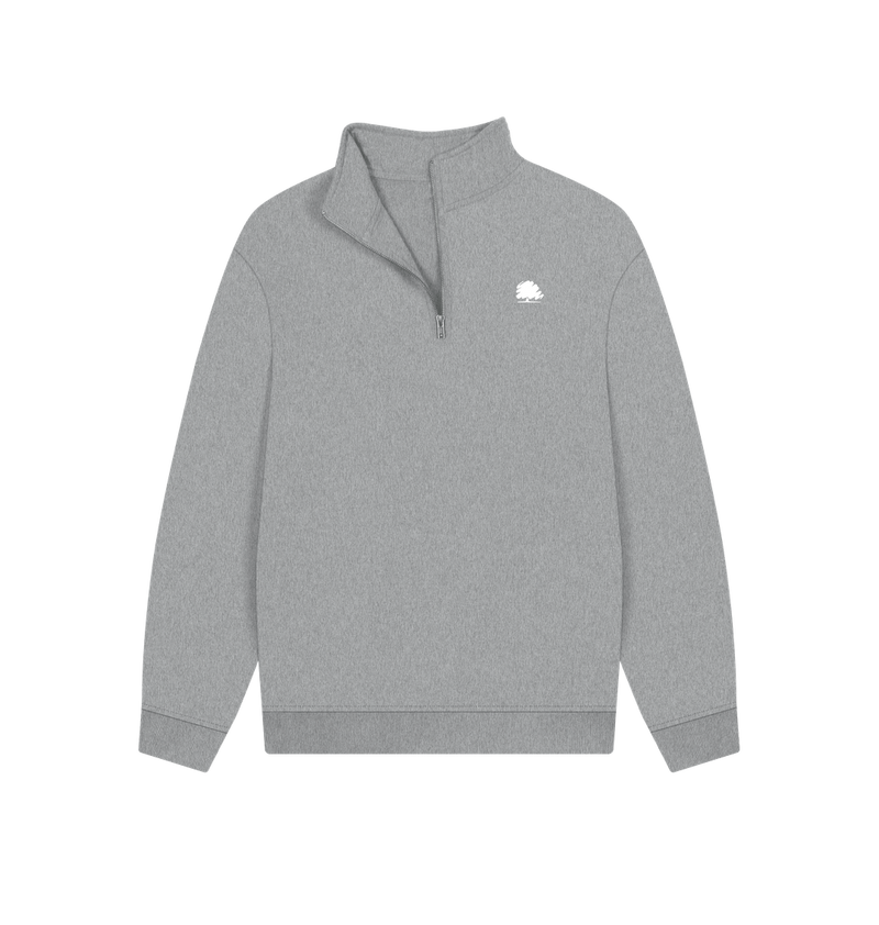 Athletic Grey Printed Sweater Front