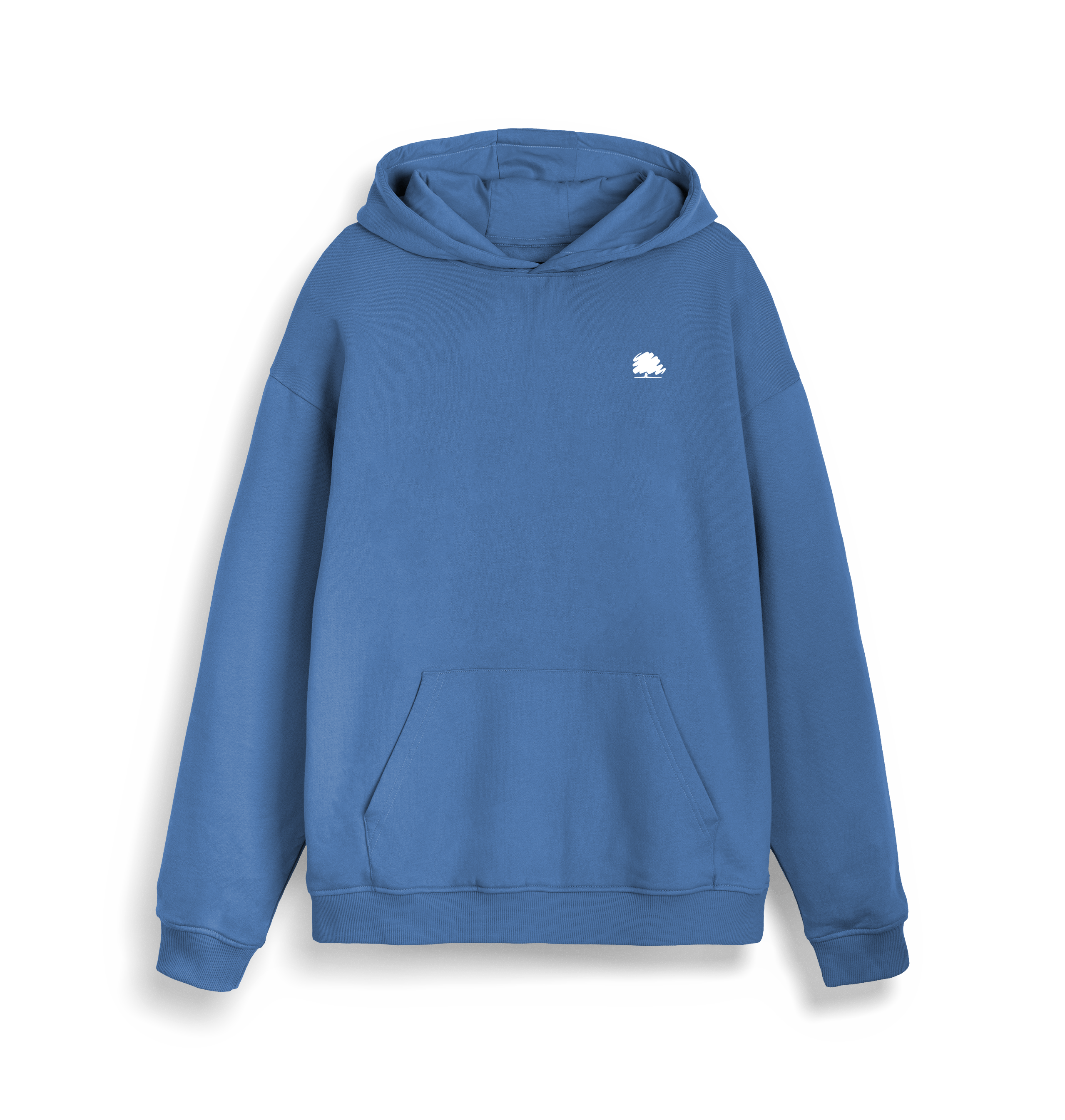 Bright Blue Printed Sweater Front