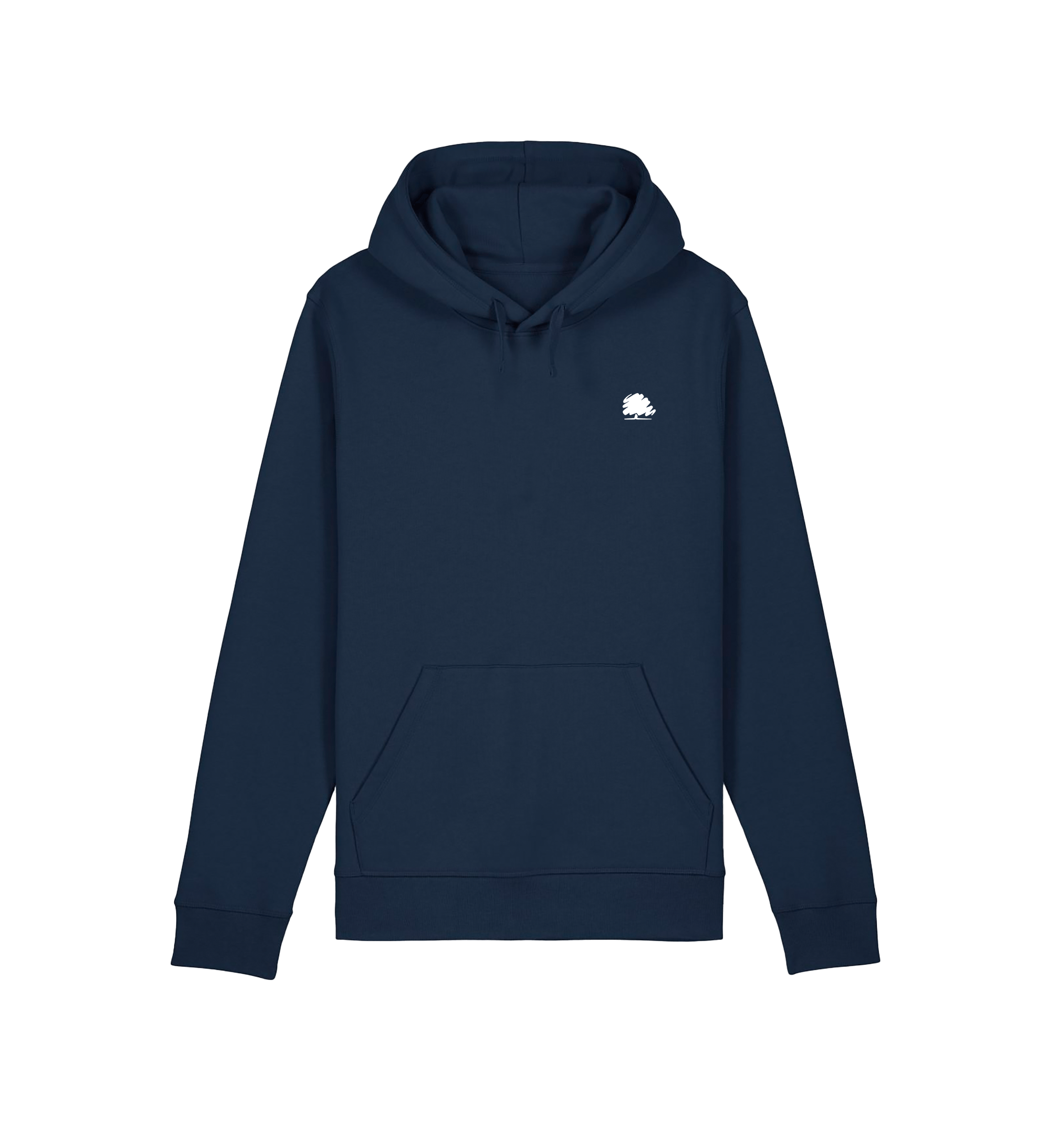 French Navy Printed Hoody Front