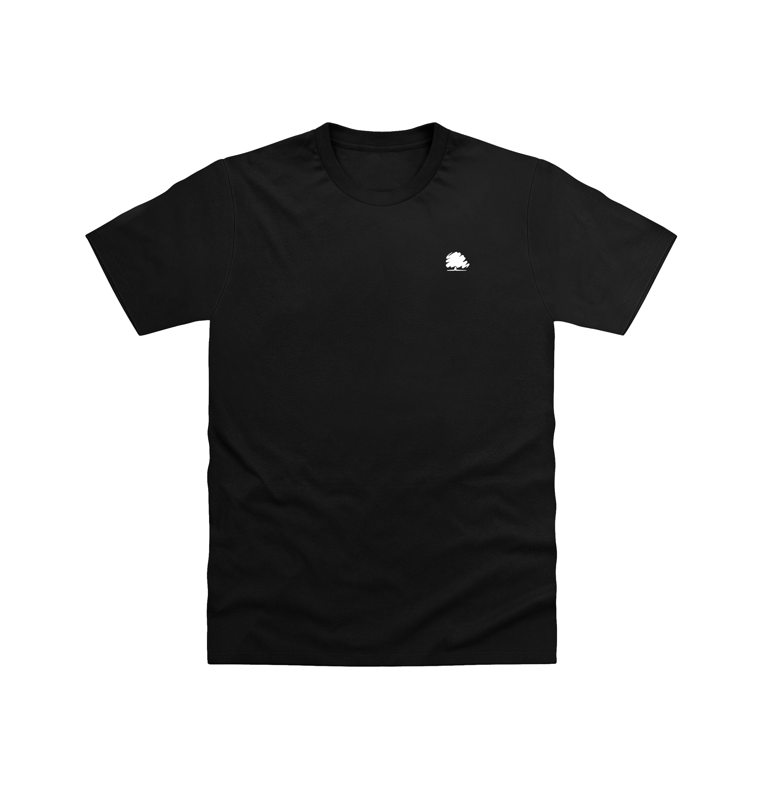 Pitch Black Printed T-shirt Front