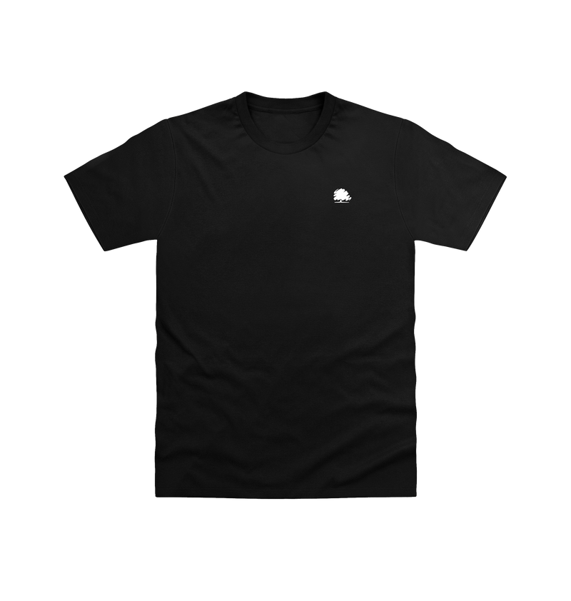 Pitch Black Printed T-shirt Front