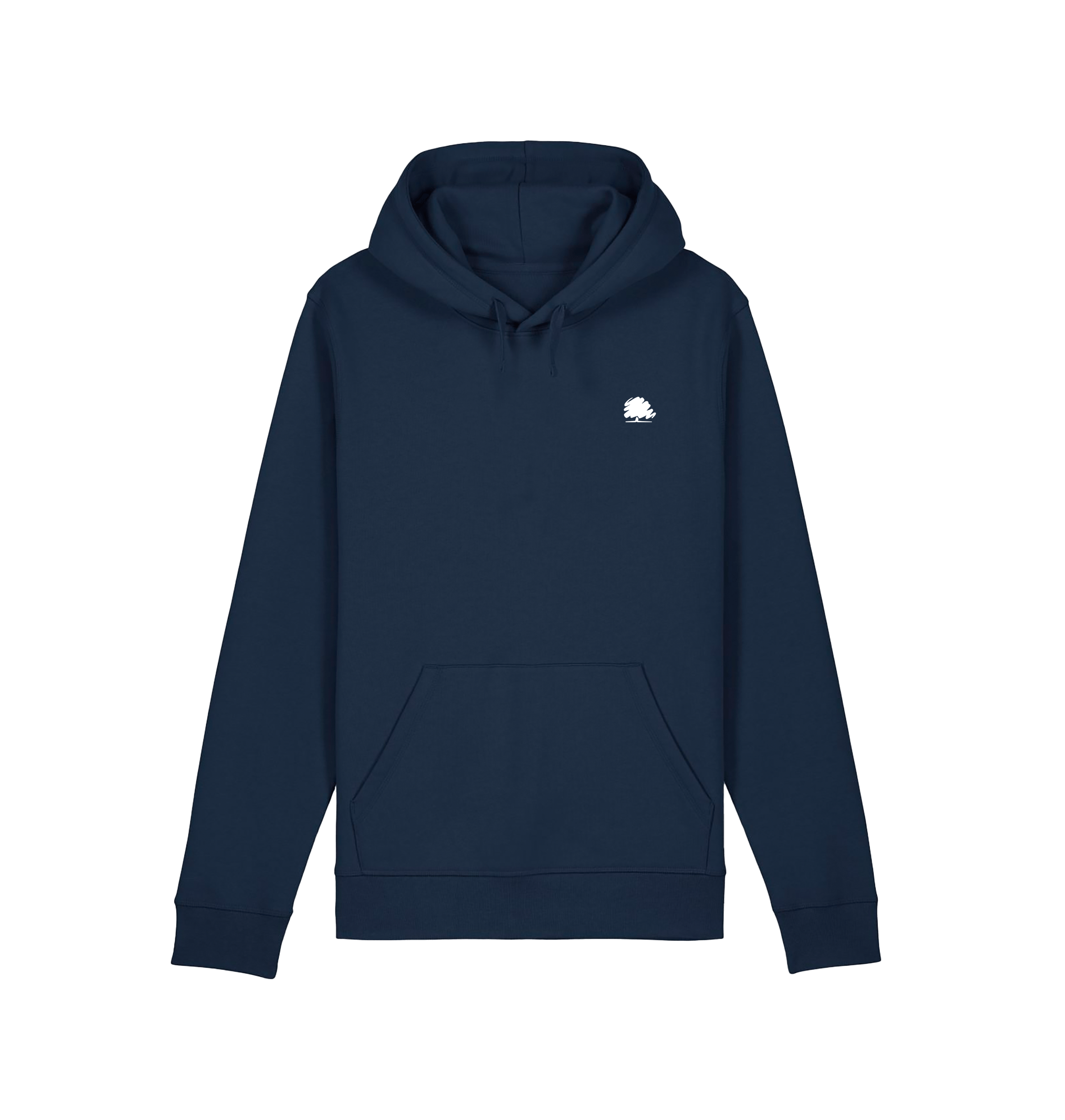 French Navy Printed Hoody Front