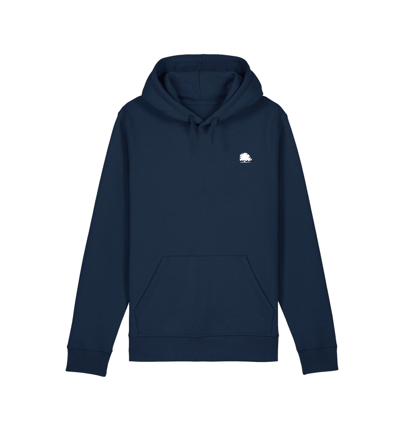 French Navy Printed Hoody Front
