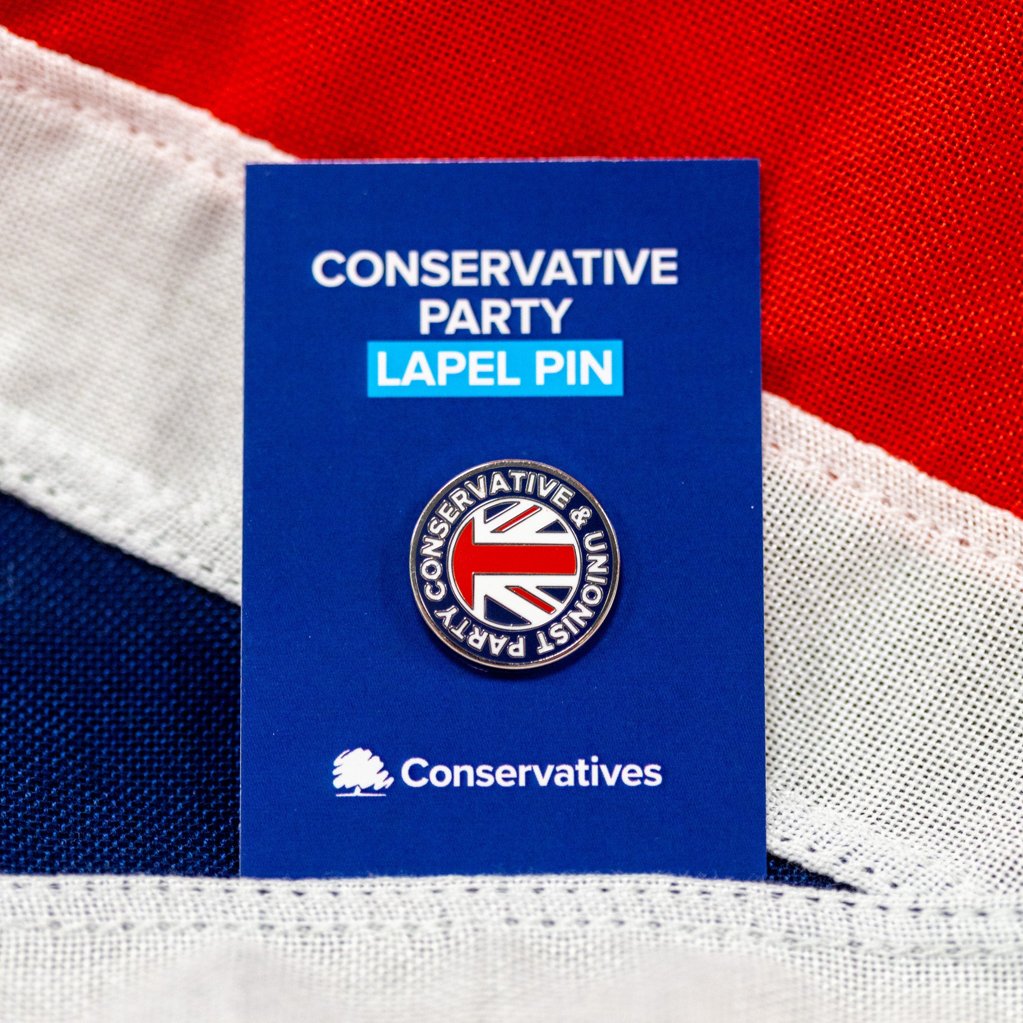 Conservative and Unionist Party Union Flag Lapel Pin
