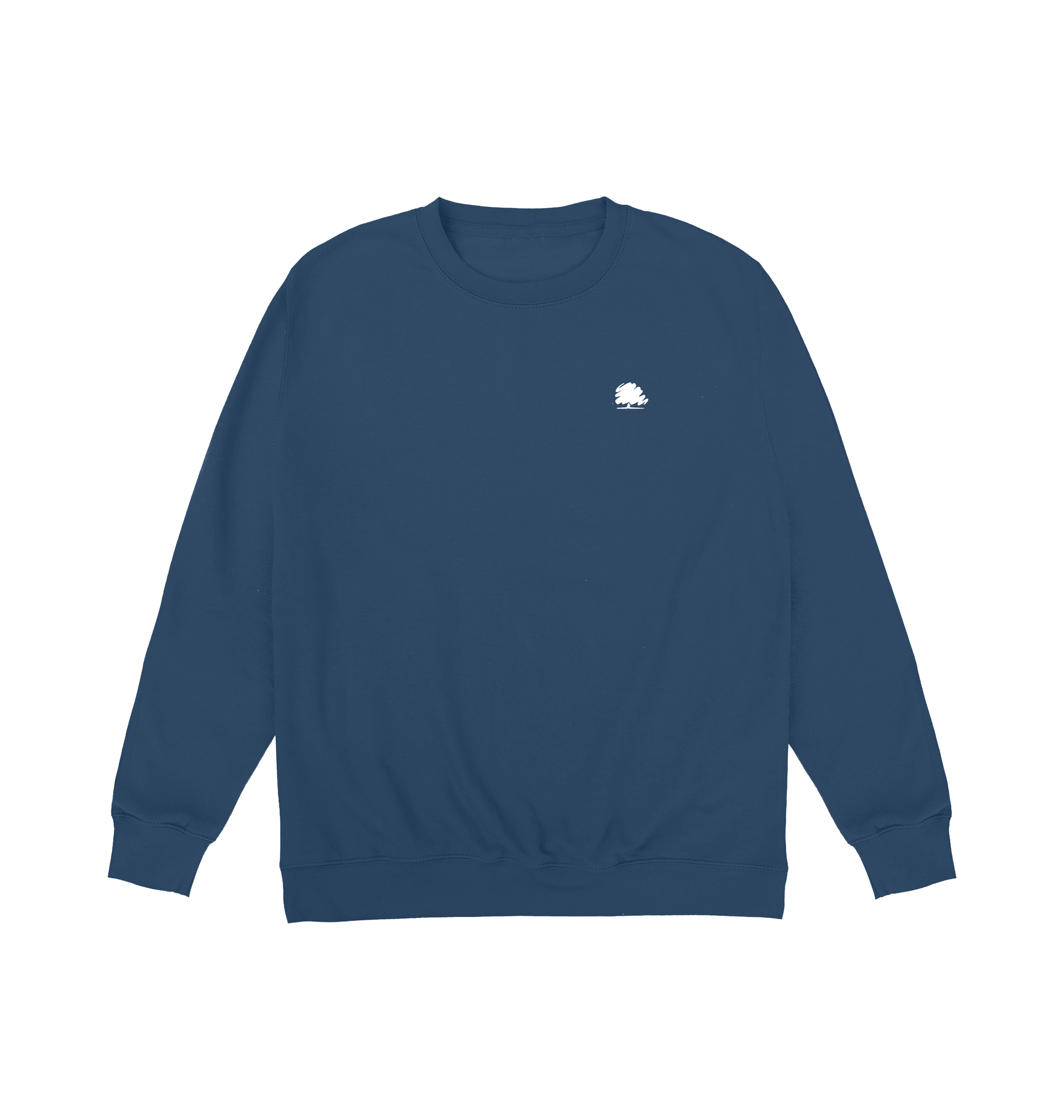 Airforce Blue Printed Sweater Front
