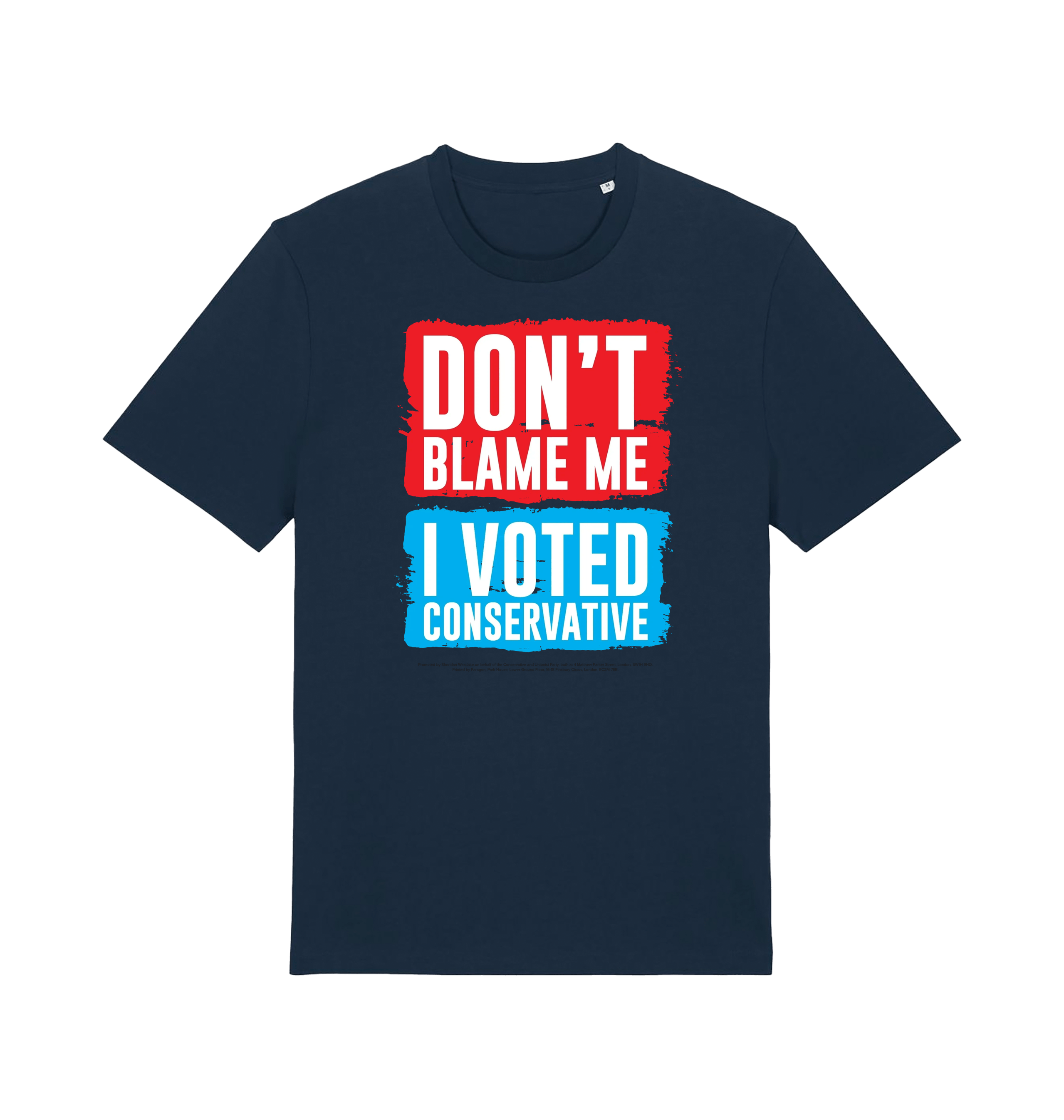 French Navy Printed T-shirt Front