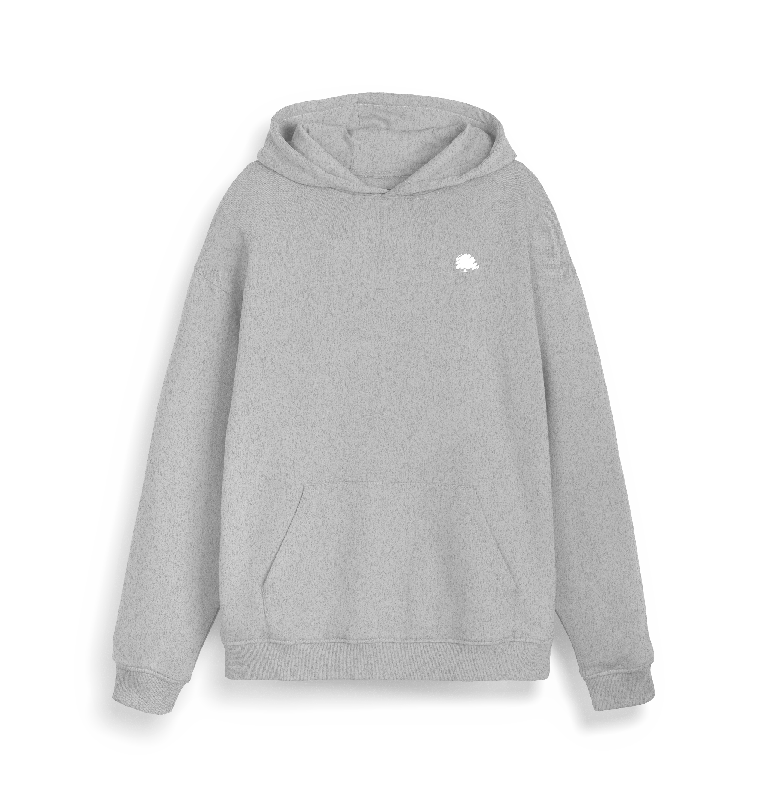 Heather Grey Printed Sweater Front