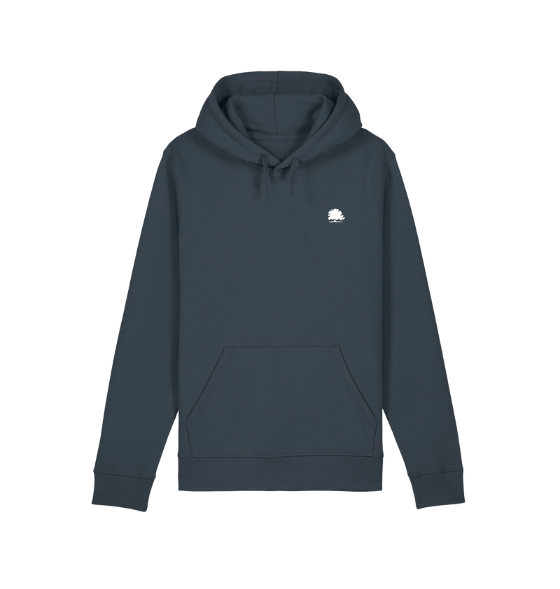 India Ink Grey Printed Hoody Front
