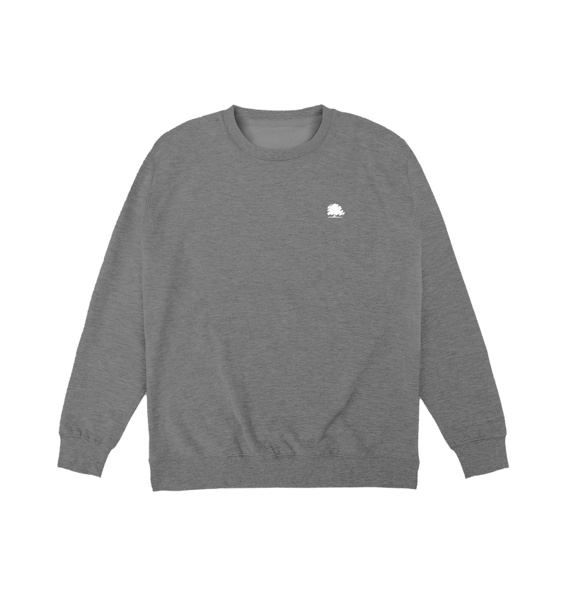 Graphite Heather Printed Sweater Front