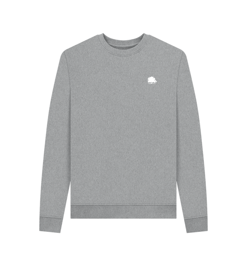 Light Heather Printed Sweater Front