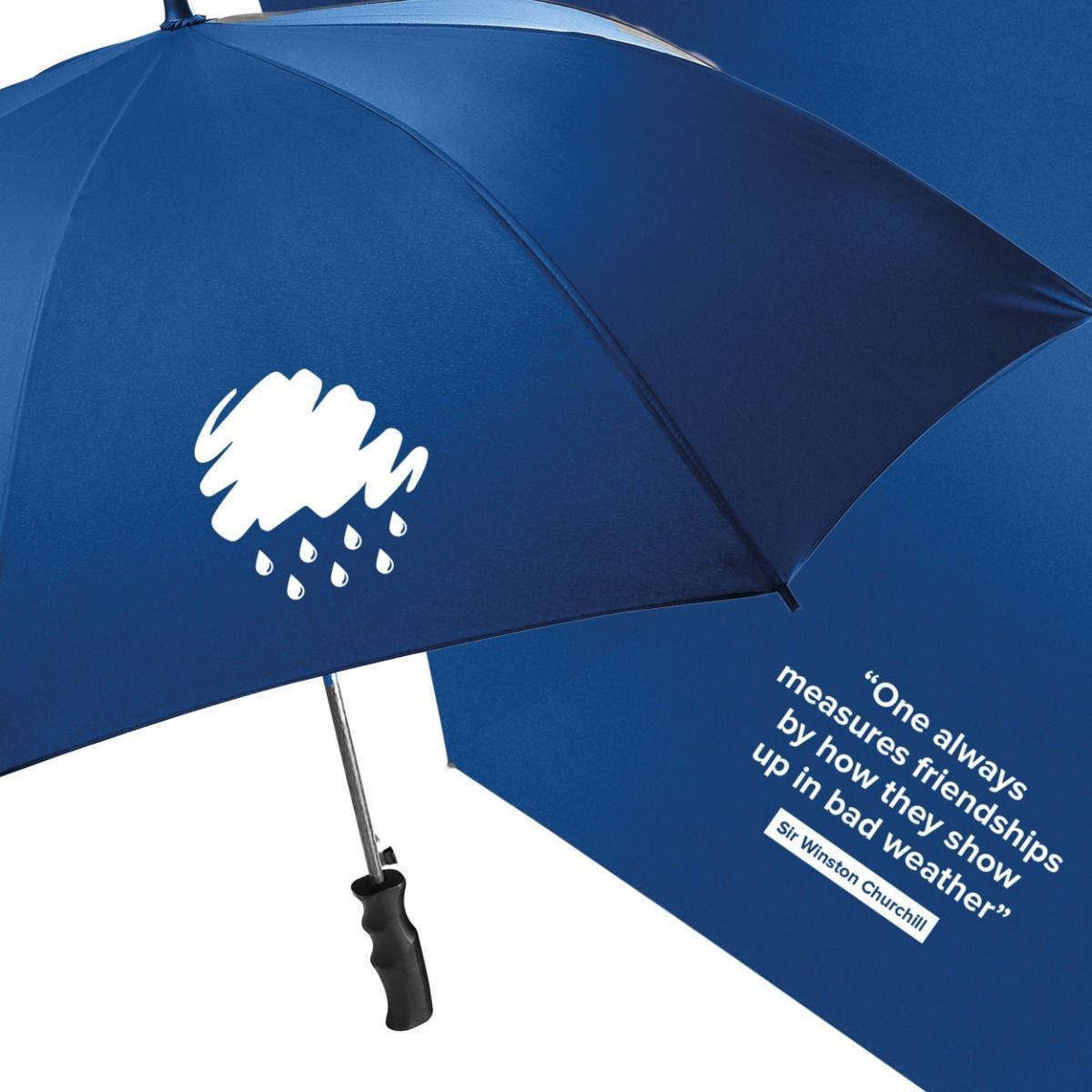 blue Umbrellas Front