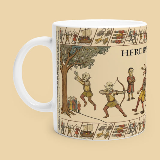 The Birmingham Tapestry: Here Burnham Raiseth Tax Mug