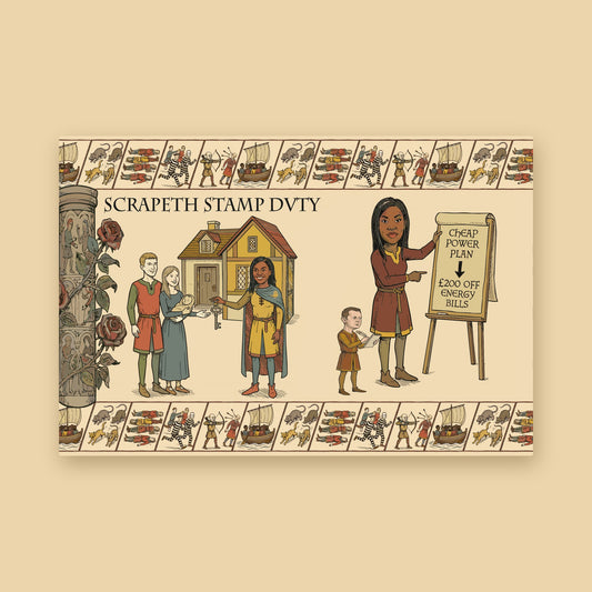 The Birmingham Tapestry:  Scrapeth Stamp Duty Magnet
